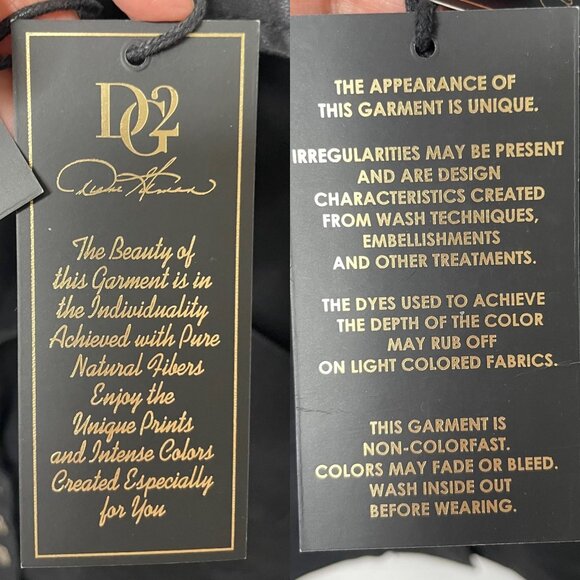 DG2 by Diane Gilman Jean Jacket Black Silver Button Front Denim Coat Size 1X New - Picture 7 of 7